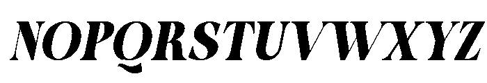Horizon Craft Italic Font UPPERCASE
