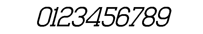 Horizon Path Oblique Font OTHER CHARS