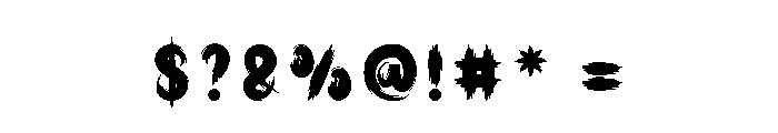 Horor Carnival Font OTHER CHARS