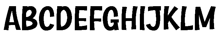 Horrible Science Font UPPERCASE