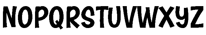 Horrible Science Font UPPERCASE