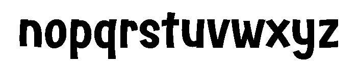 Horrible Science Font LOWERCASE