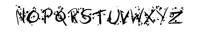 Horror Halloween By Squ Regular Font LOWERCASE