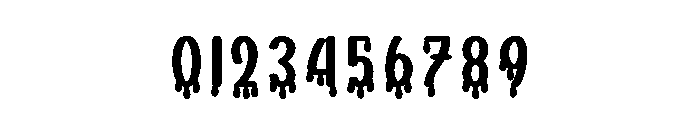 Horror Varsity Font OTHER CHARS