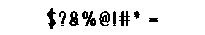 Horror Varsity Font OTHER CHARS