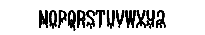 Horror Varsity Font UPPERCASE