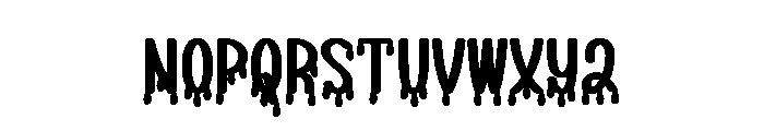 Horror Varsity Font LOWERCASE