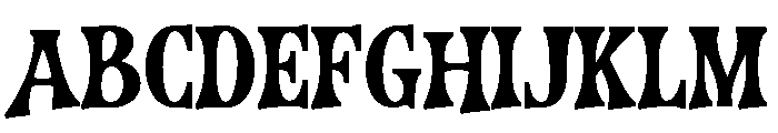 HorrorScream-Regular Font UPPERCASE