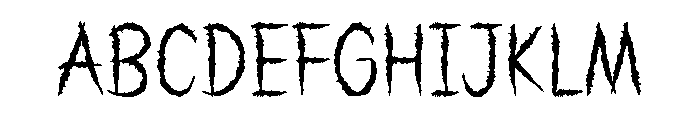 Horrorween Font UPPERCASE