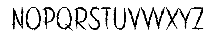 Horrorween Font UPPERCASE
