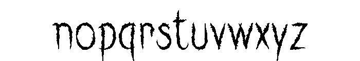 Horrorween Font LOWERCASE