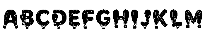 Hosta Regular Font UPPERCASE