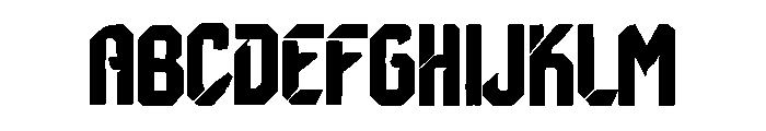 Hostron Font UPPERCASE
