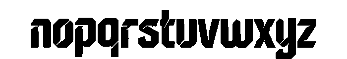 Hostron Font LOWERCASE