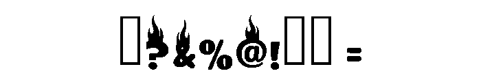 Hot Letter Regular Font OTHER CHARS