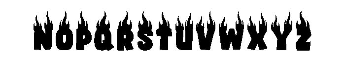 Hot Letter Regular Font UPPERCASE