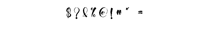 Hotmilk2 Font OTHER CHARS