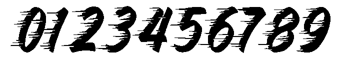 Hotrod Brush Speed Font OTHER CHARS