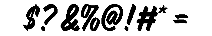 Hotrod-BrushRegular Font OTHER CHARS