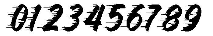 Hotrod-BrushSpeed Font OTHER CHARS