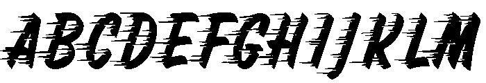Hotrod-BrushSpeed Font UPPERCASE