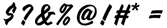 Hotrod Script Font OTHER CHARS