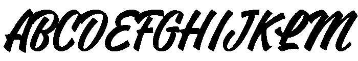 Hotrod Script Font UPPERCASE