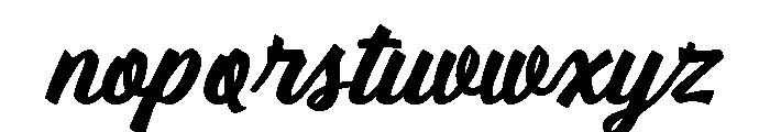 Hotrod Script Font LOWERCASE