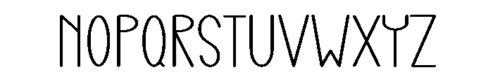 House Camping Font LOWERCASE
