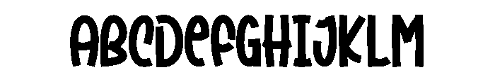 House Grandma Font UPPERCASE