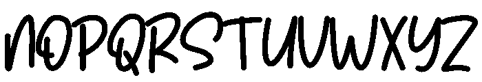 House Letter Font UPPERCASE