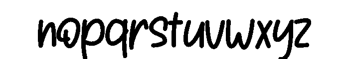 House Letter Font LOWERCASE