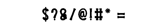 House Monster Font OTHER CHARS