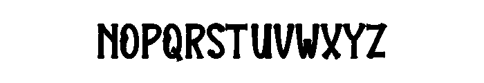 House Monster Font UPPERCASE