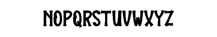 House Monster Font LOWERCASE