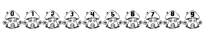 House  Mushroom Font OTHER CHARS