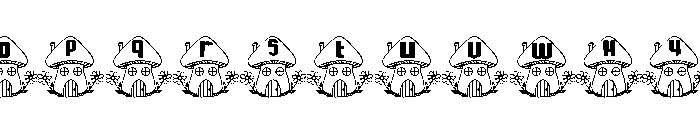 House  Mushroom Font LOWERCASE