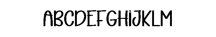 House Snowman Font UPPERCASE