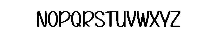 House Snowman Font UPPERCASE