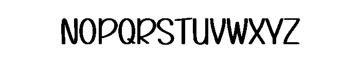 House Snowman Font LOWERCASE