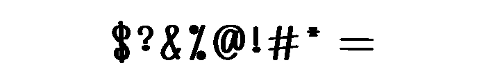 House Spooky Font OTHER CHARS