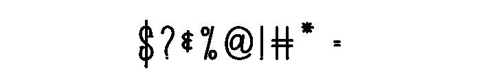 House Western Font OTHER CHARS