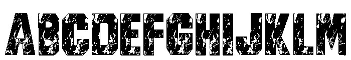 Houston Grunge Regular Font UPPERCASE