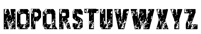 Houston Grunge Regular Font UPPERCASE