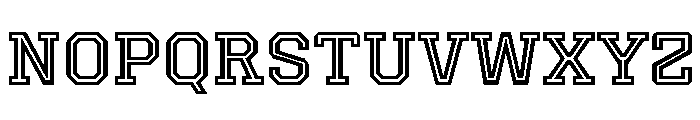 Houston Inline Font LOWERCASE
