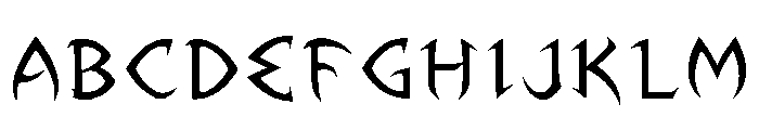 Howard Regular Font UPPERCASE