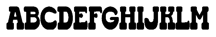 Howdy Badge Font UPPERCASE