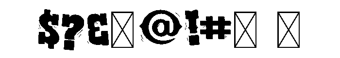 Howdy CF Spring Font OTHER CHARS