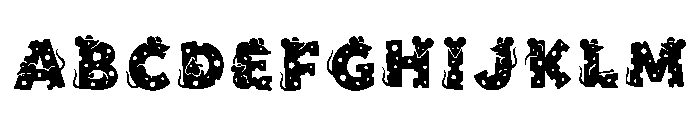 Howl Regular Font UPPERCASE