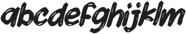 HOME ROCK Italic Regular otf (400) Font LOWERCASE